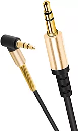 Аудио кабель Hoco UPA02 L-shaped AUX mini Jack 3.5mm M/M Cable 1 м black - миниатюра 2