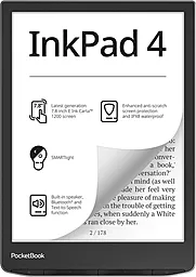 Електронна книга PocketBook 743G InkPad 4 Stardust Silver (PB743G-U-CIS)