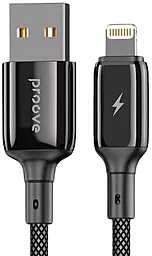 Кабель USB Proove Dense Metal 12W 2.4A Lightning Cable Black