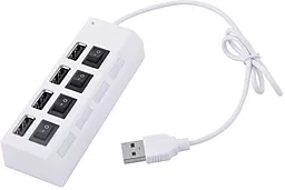 USB хаб Voltronic 4хUSB2.0 White (YT-HWS4HS-W/03961)