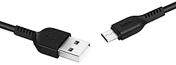 USB Кабель Hoco X20 Flash 2M micro USB Cable Black - мініатюра 2