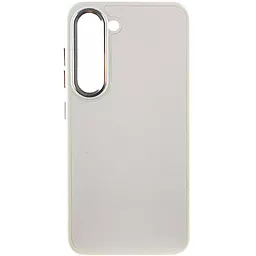 Чехол Epik Bonbon Leather Metal Style для Samsung Galaxy S23+ White