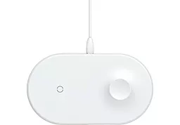 Беспроводное (индукционное) зарядное устройство Baseus Smart 2in1 Wireless Charger (iP Version) White (WX2IN1-C02)