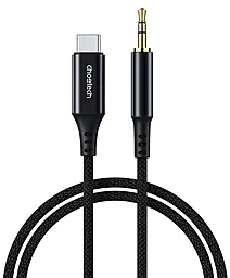 Аудио кабель Choetech AUX mini Jack 3.5 мм - USB Type-C M/M Cable 2 м black (AUX008-BK) - миниатюра 2
