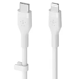 USB PD Кабель Belkin BoostCharge Flex 20W USB Type-C - Lightning Cable White (CAA009bt1MWH)