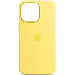 Чехол Apple Silicone Case Full with MagSafe and SplashScreen для Apple iPhone 13 Pro Lemon Zest