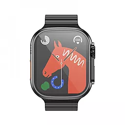 Смарт-годинник Hoco Smart Sports Watch Y12 Ultra (Call Version) Black - мініатюра 2