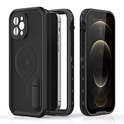 Чехол 1TOUCH Shellbox DOT Serial Solid Dropproof And Waterproof Case для Apple iPhone 12 Pro  Black - миниатюра 2