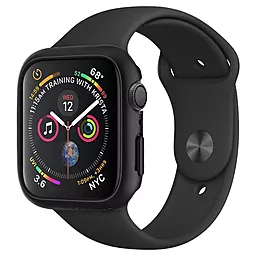 Чохол Spigen для Apple Watch 4 / 5 / 6 / SE (44mm) Thin Fit, Black (062CS24474)