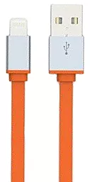 Кабель USB LDNio Lightning flat 2.1A Orange (LS09)