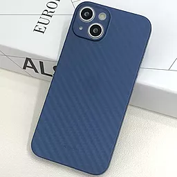 Чехол K-DOO Air carbon Series для Apple iPhone 13 (6.1") Blue - миниатюра 2