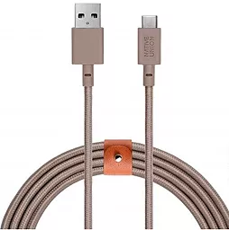 Кабель USB Native Union Belt Cable USB-A to USB-C (3m) Taupe  (BELT-KV-AC-TAU-3)