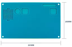 Силиконовый термостойкий коврик для пайки Baku 689 синий - миниатюра 2