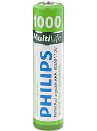 Аккумулятор Philips AAA (R03) MultiLife 1000mAh NiMh 1шт (R03B2A100/97)