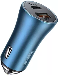 Автомобільний зарядний пристрій Baseus 40W PD/QC 3A USB-A-C Blue (CCJD-03)