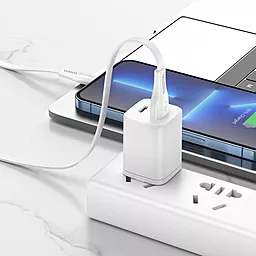 Кабель USB Borofone BX85 Auspicious 2.4A Lightning Cable White - миниатюра 3