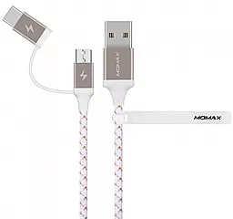 Кабель USB Momax Zero 2-in-1 USB Type-C/micro USB Cable Gold (DTC11L)