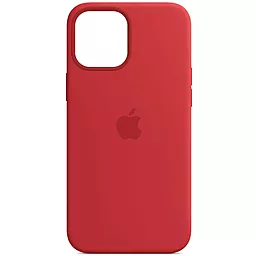 Чохол Apple Silicone Case Full with MagSafe and SplashScreen для Apple iPhone 14 Pro Max Red