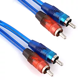 Аудио кабель 1TOUCH 2xRCA M/M Cable 1.5 м blue - миниатюра 2