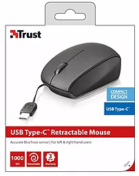 Компьютерная мышка Trust USB-C retractable mini mouse (20969) - миниатюра 6