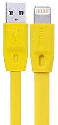 USB Кабель Remax Full Speed Lightning Cable 2M Yellow (RC-001i)