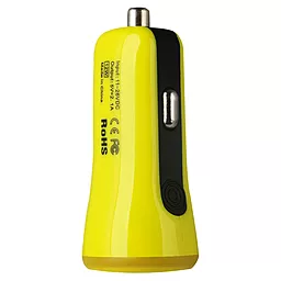 Автомобильное зарядное устройство Baseus 2USB Car charger 2.1A Yellow (Tiny) - миниатюра 3