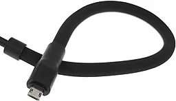 Кабель-подставка USB XO NB195 1.2M micro USB Cable Black - миниатюра 2