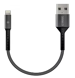 Кабель USB Intaleo CB0 0.2M USB Lightning Cable Black / Grey - миниатюра 2