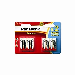 Батарейка Panasonic AA (R6) Pro Power 8шт