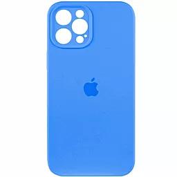 Чехол Silicone Case Full Camera для Apple iPhone 12 Pro Max Surf Blue