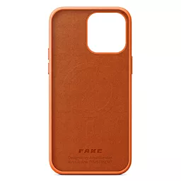 Чехол ArmorStandart FAKE Leather Case для Apple iPhone 14 Pro Max  Golden Brown (ARM64463) - миниатюра 2