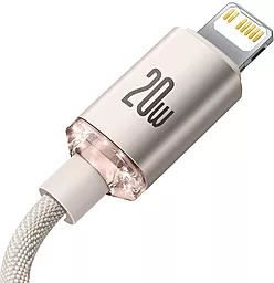 Кабель USB PD Baseus Crystal Shine 20W USB Type-C - Lightning Cable Pink (CAJY001304) - миниатюра 4