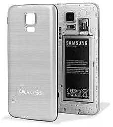 Задняя крышка корпуса Samsung Galaxy S5 G900F / G900H Aluminum Replacement Exclusive Shimmery White - миниатюра 2