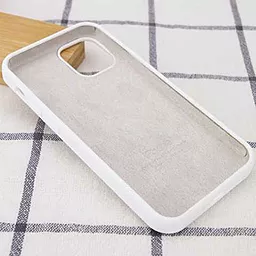 Чехол Silicone Case Full для Apple iPhone 13 Pro White - миниатюра 3