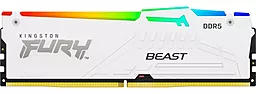 Оперативная память Kingston Fury 32 GB DDR5 6000 MHz Beast RGB White (KF560C40BWA-32) - миниатюра 2