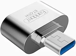 OTG-переходник Earldom ET-OT41 Type-C - USB-A Silver - миниатюра 2
