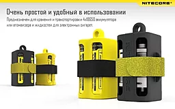 Магазин для аккумуляторов Nitecore NBM40 (4х18650), желтый - миниатюра 7