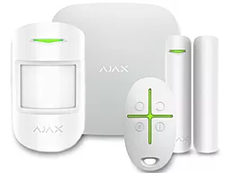 Комплект беспроводной сигнализации Ajax StarterKit Cam (Hub 2/MotionCam/DoorProtect/SpaceControl) White
