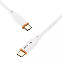 Кабель USB PD Proove Jelly Silicone 60W USB-C-C Cable White (CCJS60002202) - миниатюра 3