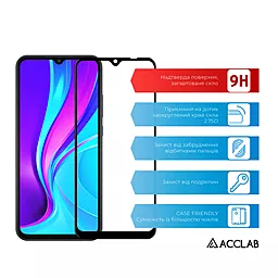 Защитное стекло ACCLAB Full Glue Xiaomi Redmi 9A, Redmi 9C Black (1283126508820) - миниатюра 2