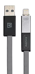Кабель USB Remax Shadow Magnet 2-in-1 USB Lightning/micro USB Cable Gray (RC-026t)