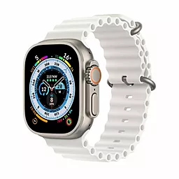Змінний ремінець для розумного годинника Apple Ocean Band Design 38|40|41 mm Antique White
