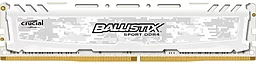 Оперативная память Crucial 8 GB DDR4 3000MHz Ballistix Sport LT White (BLS8G4D30AESCK)