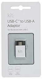 OTG-переходник Kit Adaptor Premium 3.1 USB-C to USB-A Silver (CADPSL) - миниатюра 2
