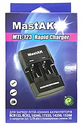 Зарядное устройство MastAK MTL-123  (16340, RCR123, RCR2) - миниатюра 2