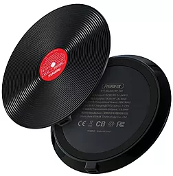 Беспроводное (индукционное) зарядное устройство быстрой QI зарядки Remax Wireless Charger Vinyl Series Black (RP-W9) - миниатюра 3