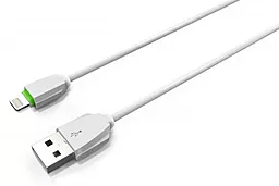 Кабель USB LDNio Lightning round 2.1A White (LS07)