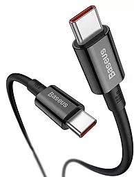 Кабель USB PD Baseus Superior 20V 5A 2M USB Type-C - Type-C Cable Black (CATYS-C01) - миниатюра 3