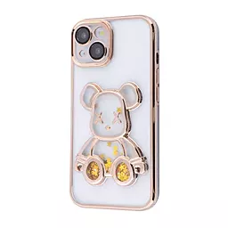 Чехол Shining Bear Case для Apple iPhone 15 Gold