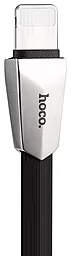 Кабель USB Hoco X4 Zinc Alloy 2-in-1 USB to micro/Lightning cable Black - миниатюра 3